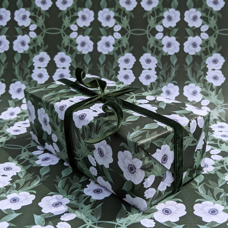 Vintage Style Wrapping Paper Luxury Wrapping Paper Floral Etsy
