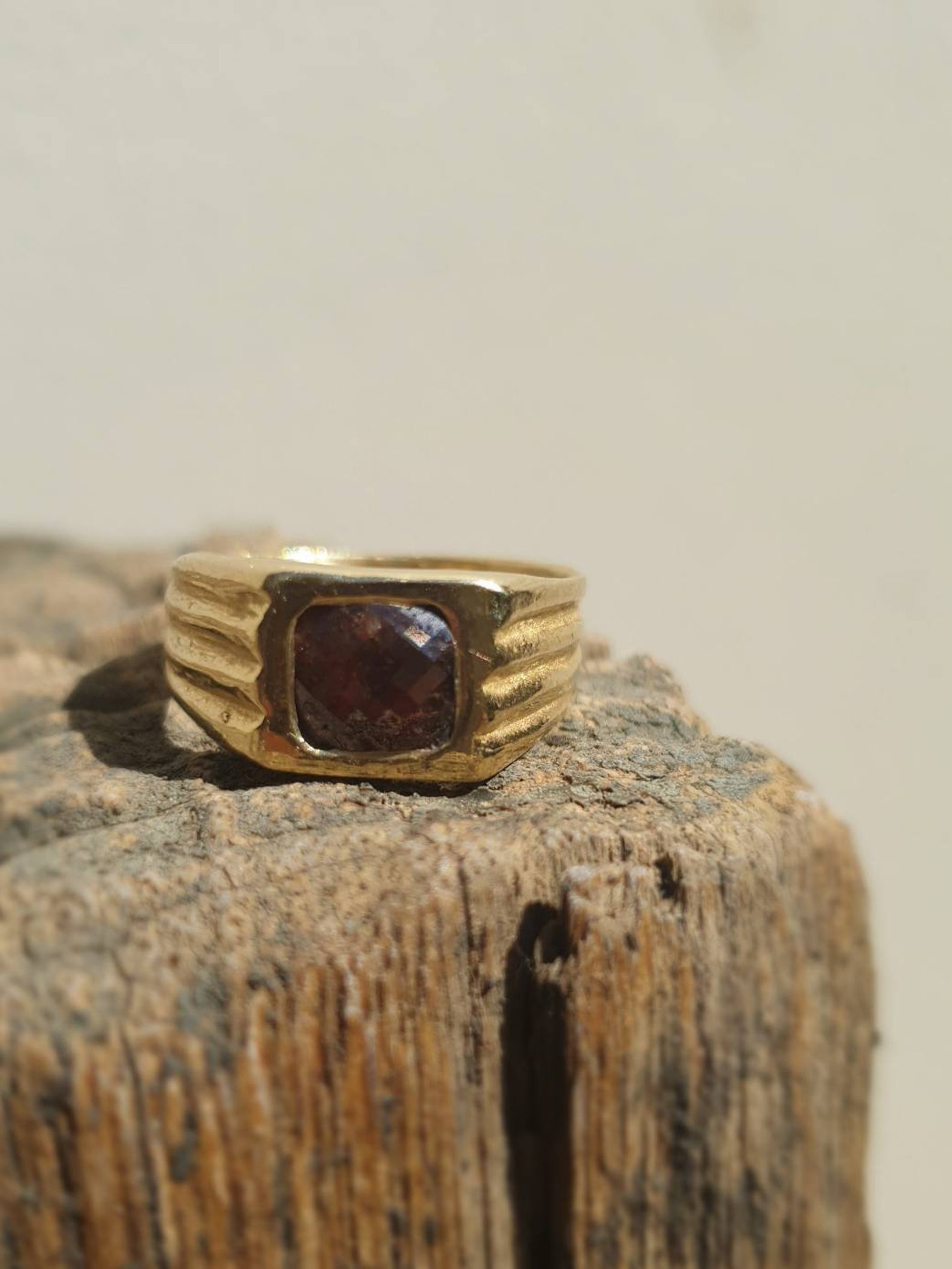 Square Black Diamond Ring. Gold Diamond Ring. 14k Square Gold Etsy