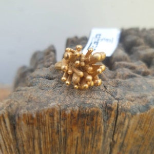 Statement Gold Splinter Ring. Rough Splinters Ring. Gold Big Ring. - Etsy