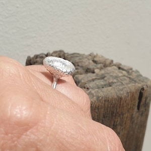 Sterling silver acorn ring. Oak nut ring. nature forest jewelry. woodland ring. gift for her. Valentine gift.