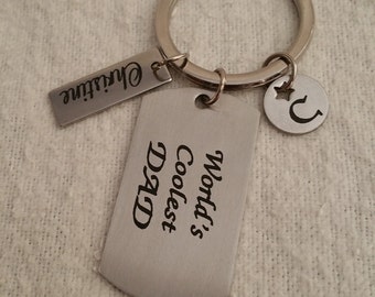 Mother's Day, Father's Day, Birthday, Grandfather, Grandmother Gift, Keyring, Personlized Gifts, Laser engrave pesonalized keychain
