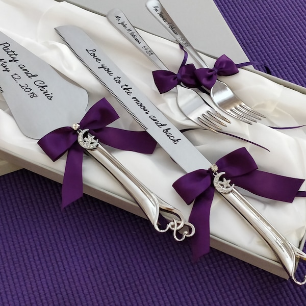 Wedding Cake Forks Etsy