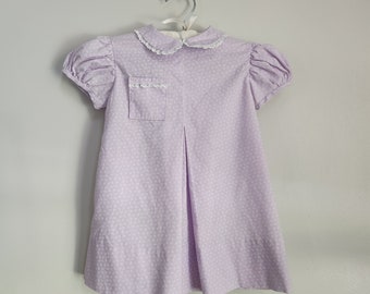 Vintage Baby Girl Dress for special occasions spring summer birthday Easter Baby shower gift photo shoots in purple lavender