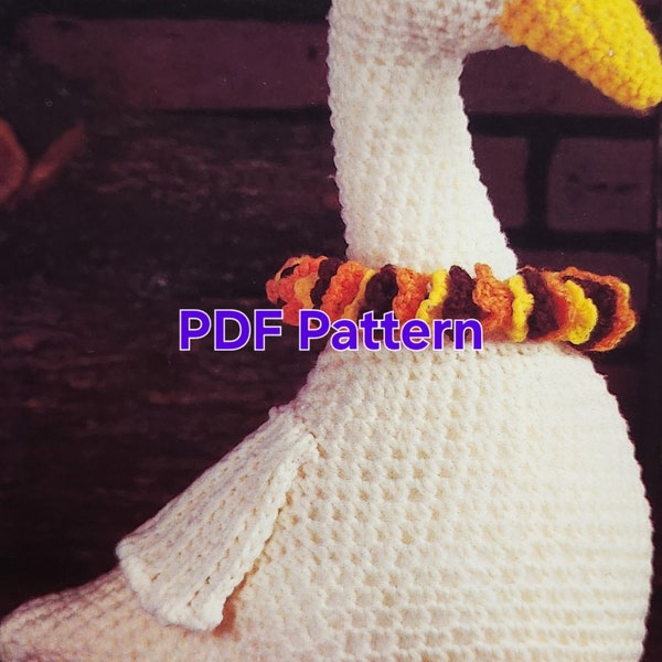 Vintage Amigurimi Goose Crochet Pattern PDF digital download for kids baby birthday baby shower gift Christmas stuffed animal spring summer