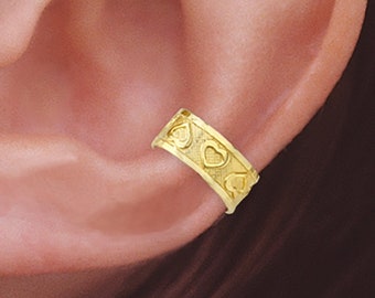 Brincos de coração: prata esterlina ou ouro, sem piercing, fabricado nos EUA