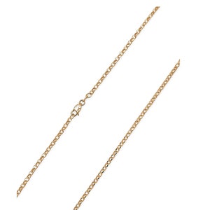 14Kゴールド中空ロロチェーンネックレス - 14Kイエローゴールド - 幅2.60mm - 長さ16～20インチ -