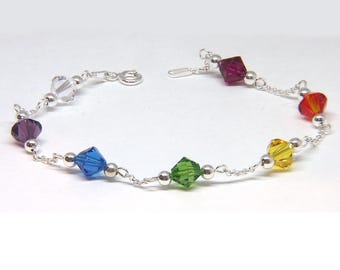 Pulseira dos Sete Poderes Africanos - Pulseira 7 Potencias em Prata de Lei - Joia de Proteção Santeria Orisha, Pulseira Espiritual Fabricada nos EUA