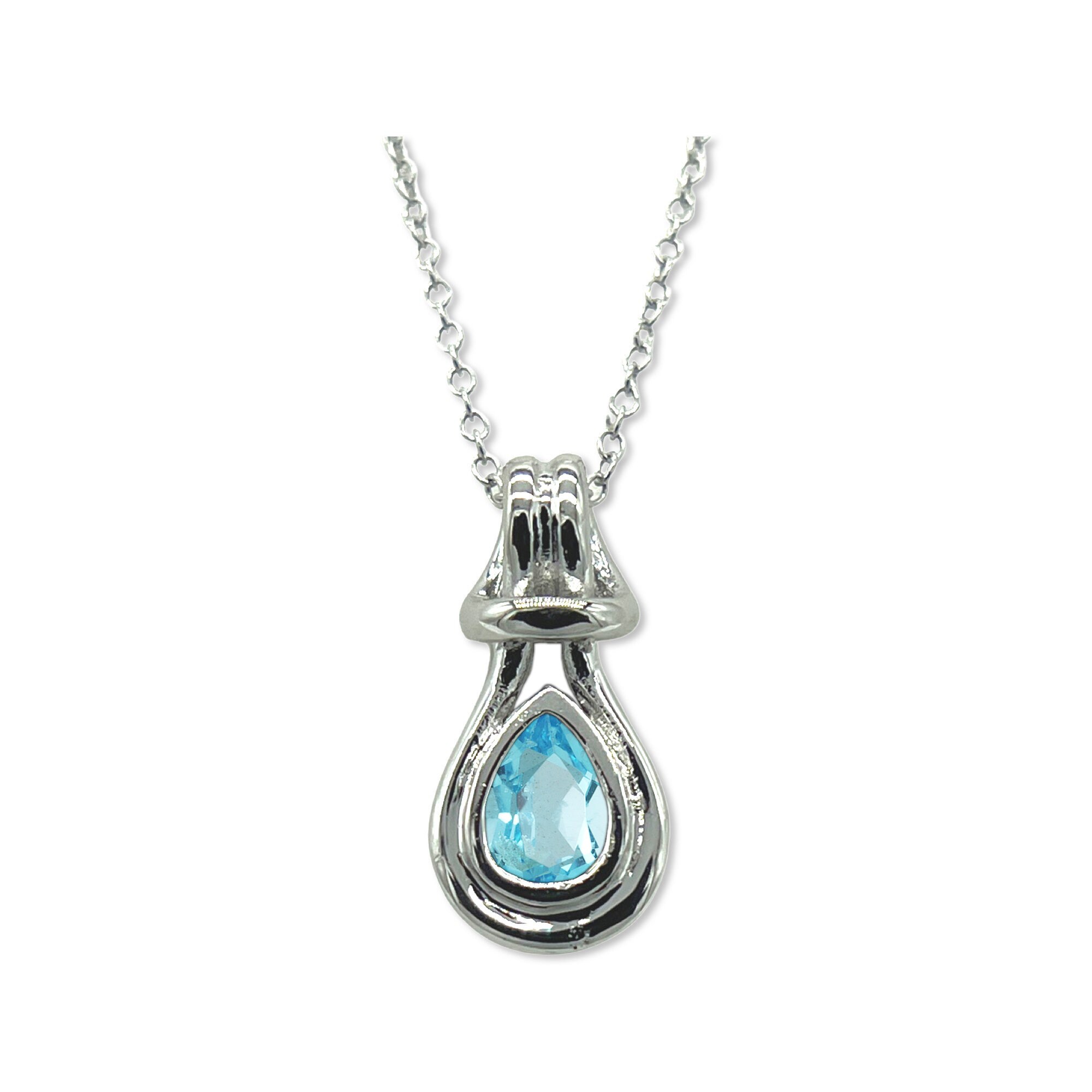 Pierce♡ Round & Pear-Shaped 0.6684ct Blue Topaz w/ 0.461ct Topaz
