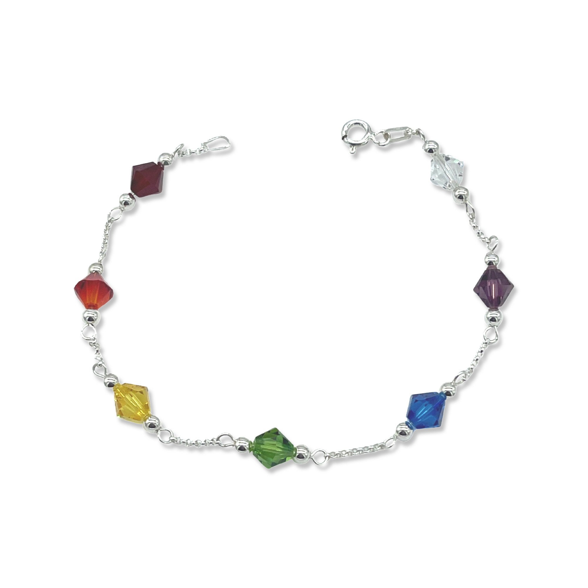 7 Potencias Sterling Silver Bracelet: Seven African Powers, USA Made