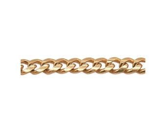 Catena Miami Cuban Link Oro Collana Catena Maglia Cubana Miami - Vero Oro Giallo 10 Carati, Spessore 3-5 Mm, Lunghezze 16-30 Pollici Catena Per Borsa A Metro - Foto 3