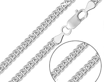 Kubansk länkkedja i sterlingsilver - 5,50 mm i Miami-stil