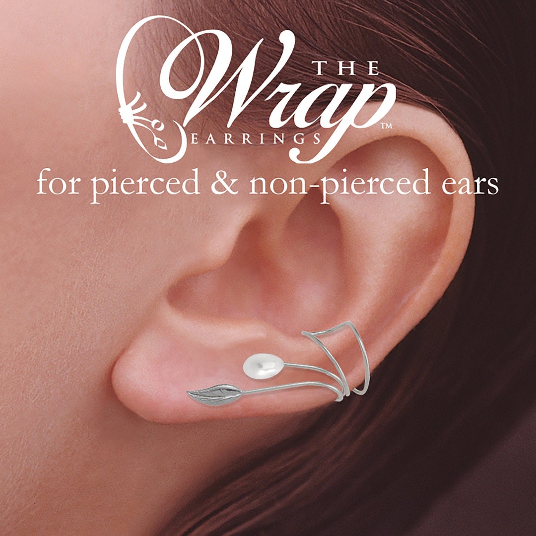 Pearl Earcuff Earring Leaf Wrap™ Earring Cuff Pearl Ear Etsy
