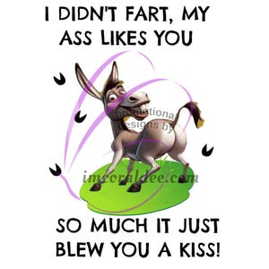 Funny Donkey Kiss 20 oz Skinny Tumbler - Sublimated Stainless Steel