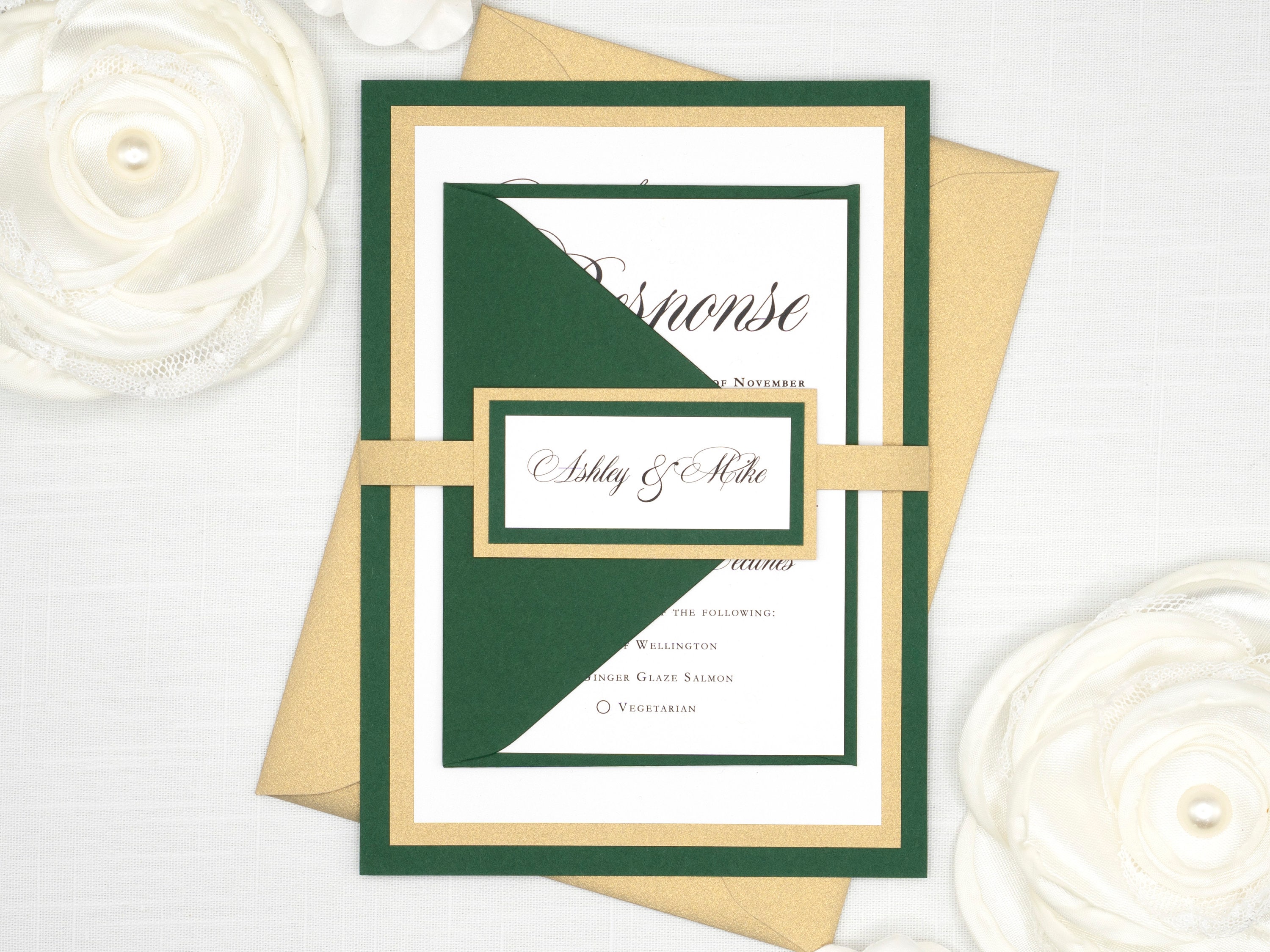 EMERALD GREEN and GOLD Wedding ...