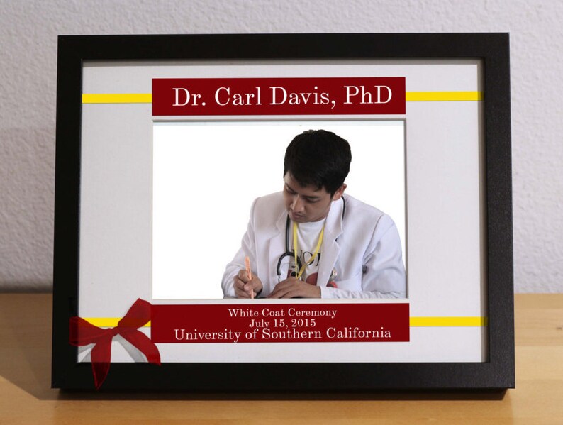 White Coat Ceremony Gift Custom Gift Personalized Frame Etsy