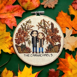 Custom Scene Cross Stitch Portrait