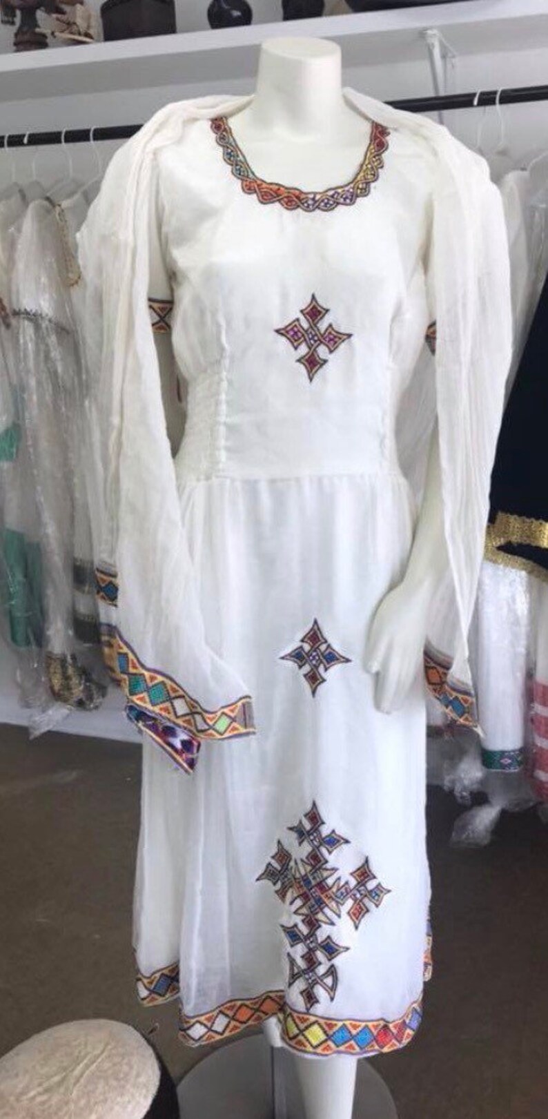 Kechen Tilet habesha dress with tilf