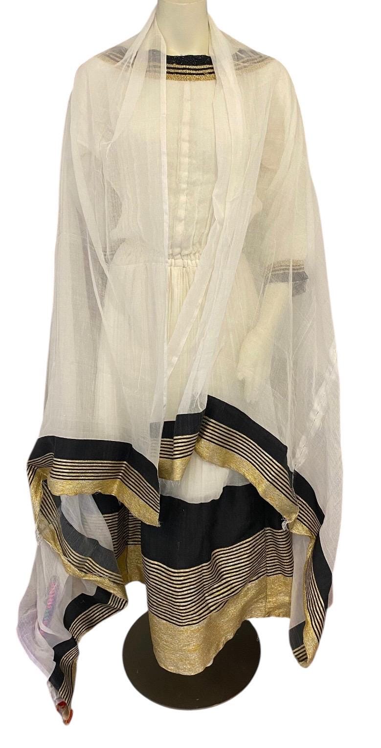 black and gold ethiopian dress Elegant shimena and thick gabi Habesha dress with Intricate Tilf Design on the Waist, Habesha Kemis, Eritrean dress M