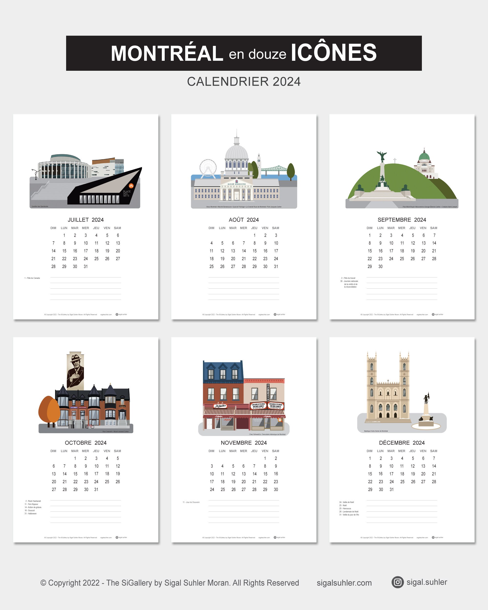 Montreal Calendar, Montréal Calendar 2024 Digital, Calendrier Numérique