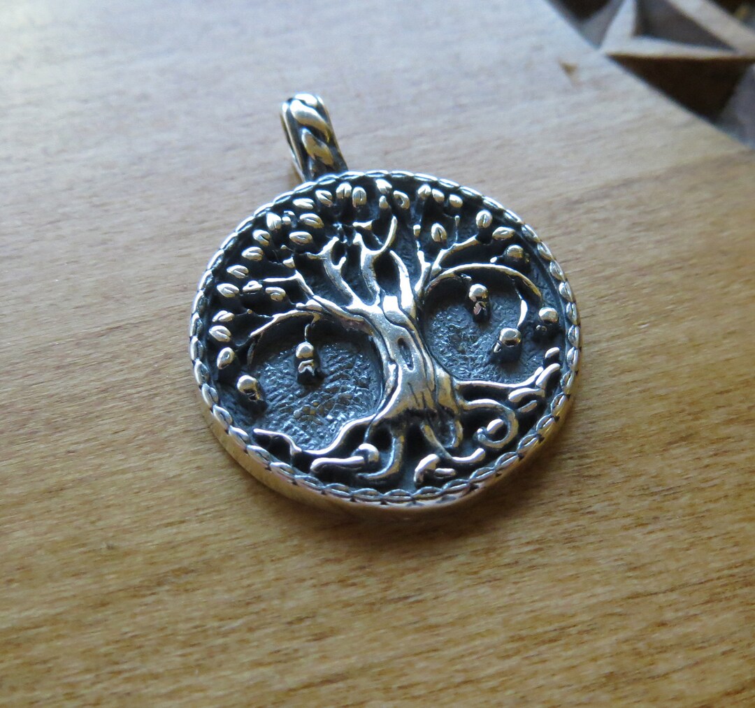 Solid 925 Sterling Silver Celtic Tree of Life Pendant or Earrings ...
