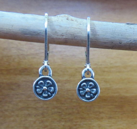Solid 925 Sterling Silver Tiny Forget Me Not Flow… - image 4