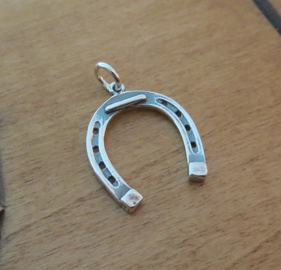 Charm Jewellery Sterling Silver Horseshoe and Pony Pendant