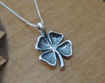 4 Leaf Clover Shamrock Charm Sterling Silver, Made in the USA 4 Leaf Clover Shamrock Charm Sterling Silver, Made in the USA