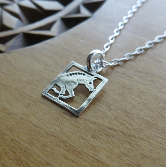 Solid 925 Sterling Silver Tiny Jumper Pony Charm Pendant or Earrings