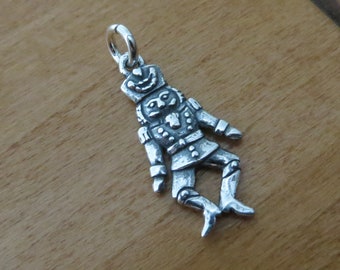 Solid 925 Sterling Silver Christmas Nutcracker, Ballet My ORIGINAL Charms, Necklace or Earrings - Handmade here in the USA - Chains Optional
