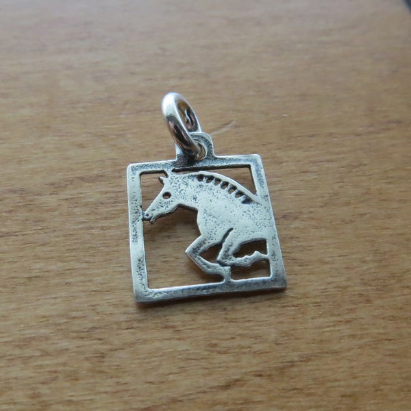 Solid 925 STERLING SILVER Tiny Pony, Horse Jewelry Charm Necklace or Earrings  - Chain Optional