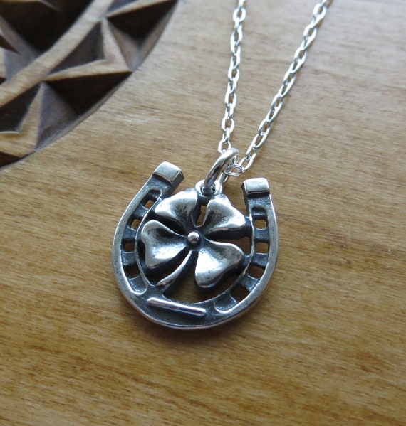 Lucky Shamrock Sterling Silver Necklace Lucky Shamrock Sterling Silver Necklace