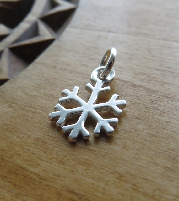 Winter Snow Ski Mitten 3D .925 Solid Sterling Silver Charm MADE IN USA