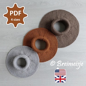 Dickie Knitting Pattern Neck Warmer | For Children and Adults | Knitted on two straight needles | Row by row description incl photos