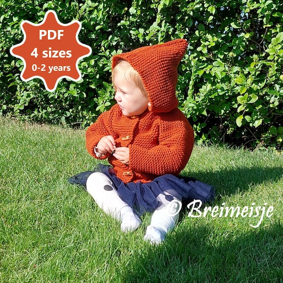 Tutorial Cardigan Cappuccio Maglia Con Cappuccio Ai Ferri Bimbo