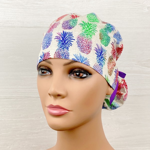 Satin Lined Scrub Caps Etsy