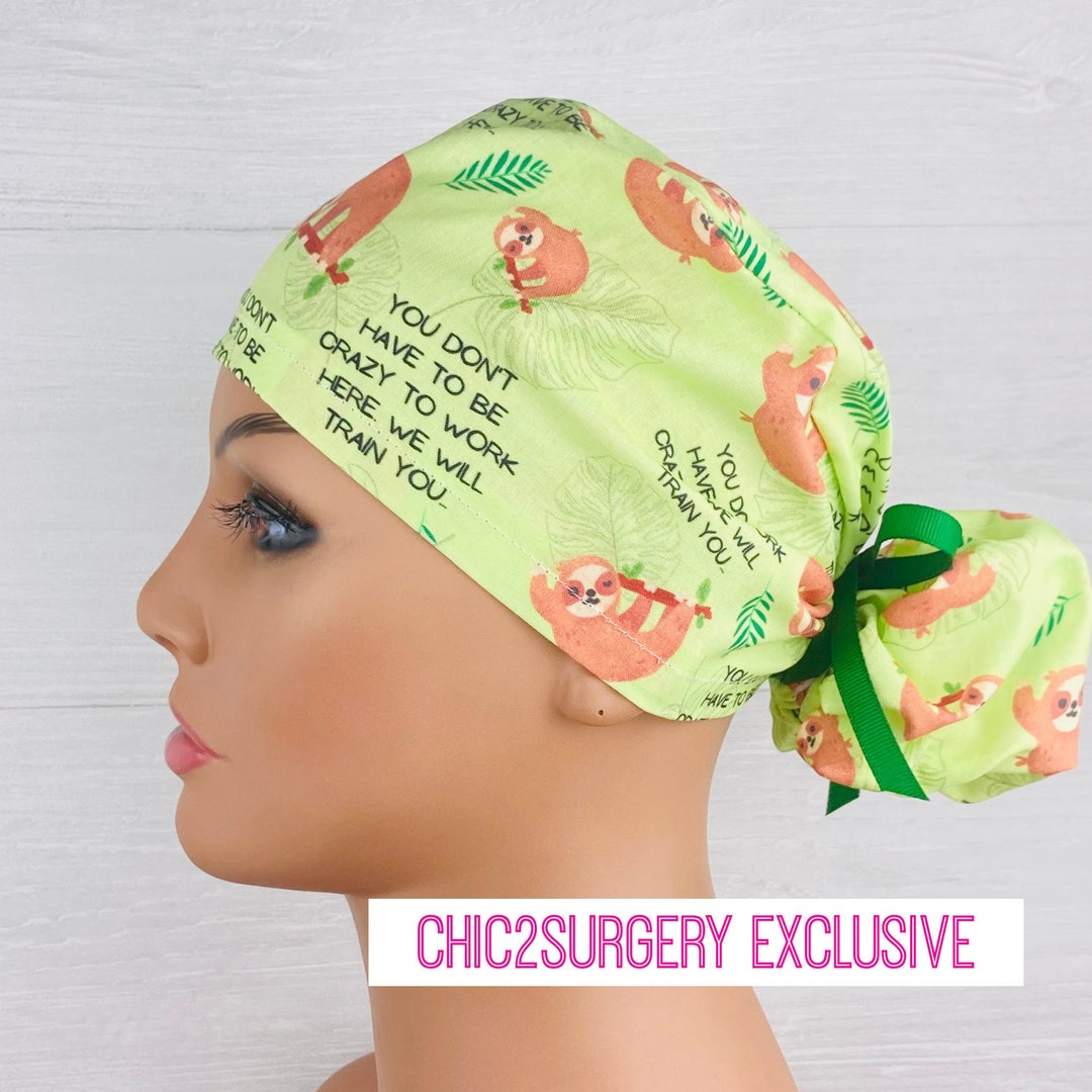 Womens Surgical Scrub Caps Ponytail Scrub Hat You Don't Have to Be