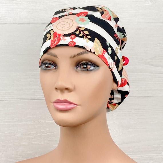 Surgical Scrub Caps Ponytail Scrub Caps 