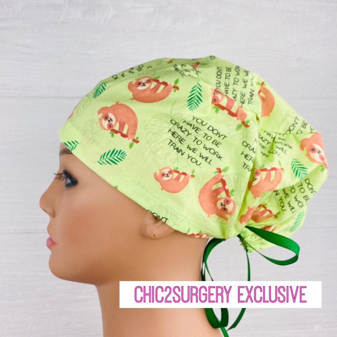 Scrub Hats for Women Women's Tieback Hat Scrub Caps You Don't Have to