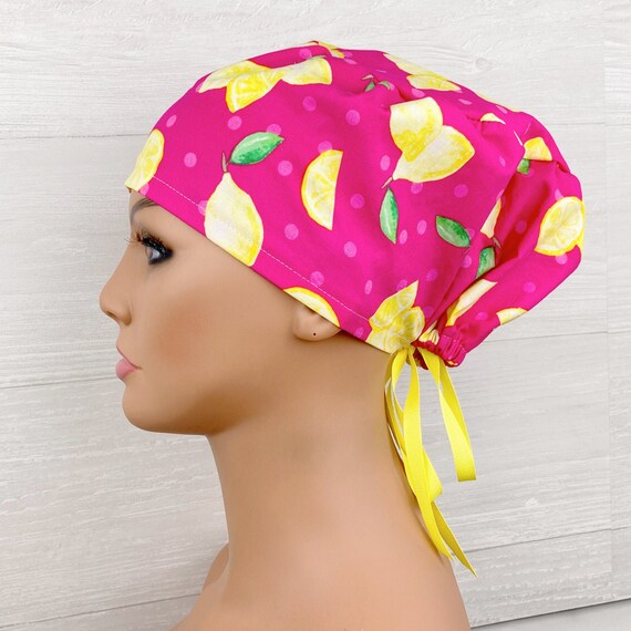 Women Women's Tieback Hat Scrub Caps 