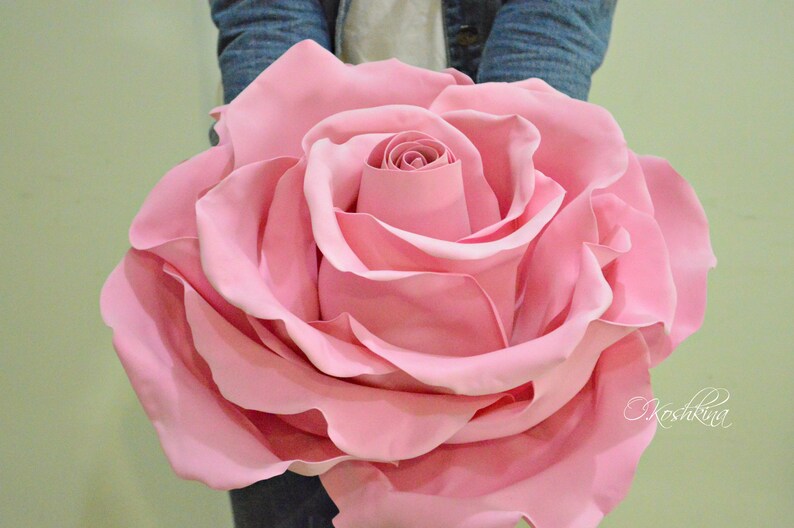 Giant Pink Flower Rose Wall Decor Wedding Decorations Handmade Flowers For The Outside Decoration Big Backdrop Roses