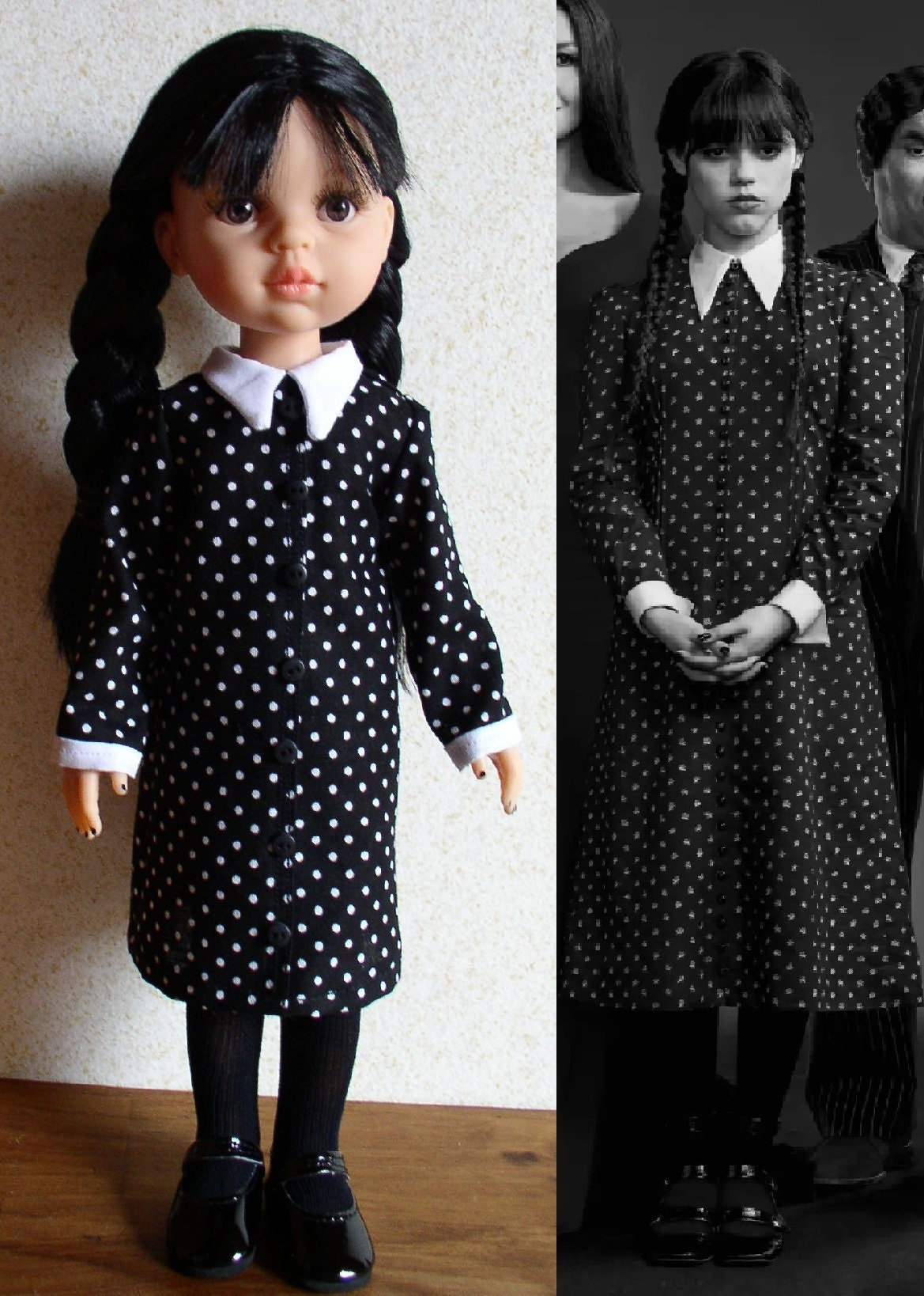 Wednesday Addams Doll Paola Reina Doll With Outfit OR Outfit Alone LILITH  CREATION -  New Zealand