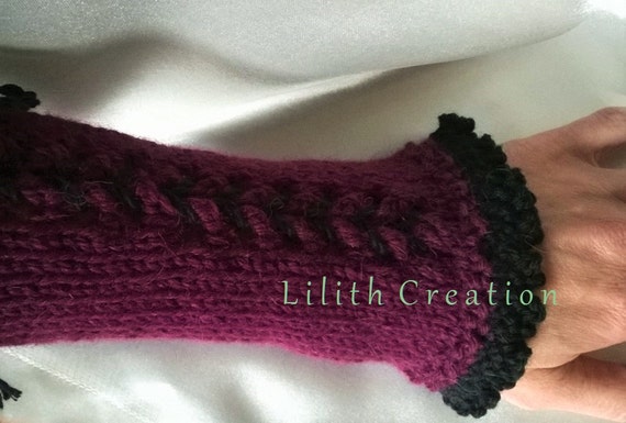 Knitting Crochet Pattern Tutorial Victorian Gothic Lacing Etsy