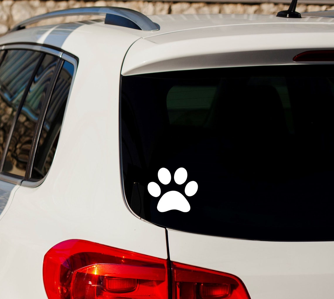 paw print window decals paw print window decals