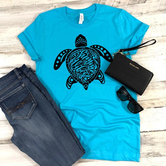 Summer Vibes Mandala Turtle Iron On Decal Heat Transfer | Etsy