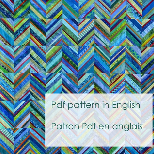 Zigzag string quilt in english etsy