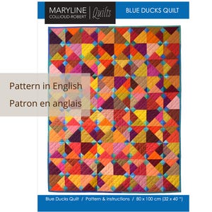 Blue Ducks Quilt in English