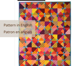 Blue Ducks Quilt in English