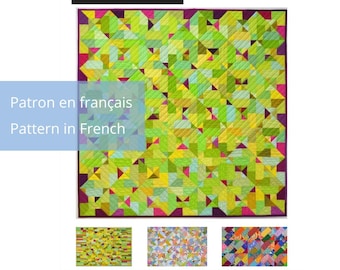 Jungle Rain Quilt in French