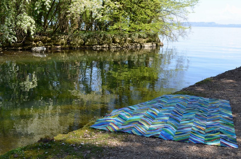 Zigzag string quilt in english etsy