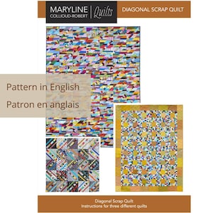 Diagonale lappendeken in het Engels